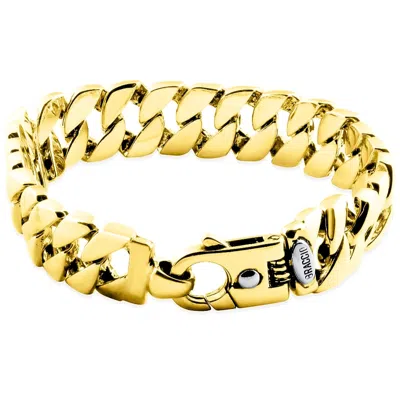 Pompeii3 Men's Cuban Link 14k Gold (134gram) Or Platinum (217gram) 15mm Bracelet 15" In Multi