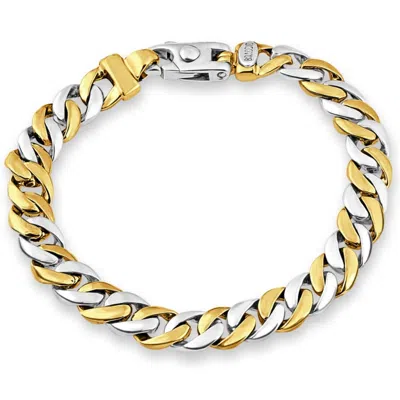 Pompeii3 Men's Cuban Link 14k Gold (38gram) Or Platinum (51gram) 8mm Bracelet 8.5" In Transparent