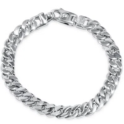 Pompeii3 Men's Cuban Link 14k Gold (46gram) Or Platinum (74gram) 9mm Bracelet 8.5" In Metallic