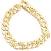 Pompeii3 Men's Cuban Link 14k Gold (58gram) Or Platinum (94gram) 12mm Link Bracelet 8.25" In Multi