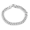 Pompeii3 Men's Cuban Link 14k Gold Solid 950 Platinum 8mm Link Bracelet 7.5" In Gold