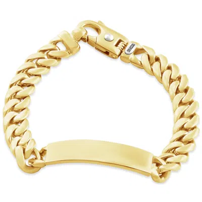 Pompeii3 Men's Cuffed Link 14k Gold (95gram) Or Platinum (152gram) 11.5-1mm Bracelet 8.5"