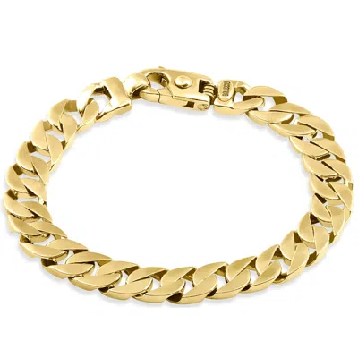 Pompeii3 Men's Curb 14k Gold (49gram) Or Platinum (79gram) 10mm Link Bracelet 8.5