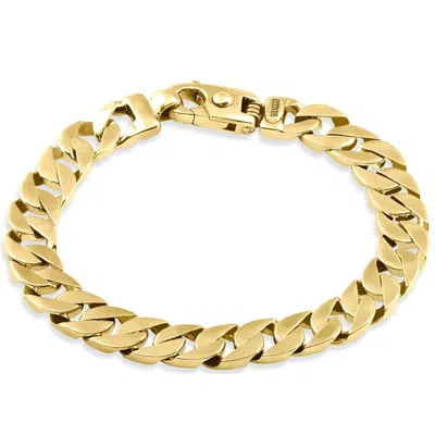 Pompeii3 Men's Curb 14k Gold (49gram) Or Platinum (79gram) 10mm Link Bracelet 8.5