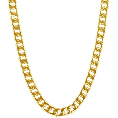 Pompeii3 Men's Curb 14k Gold (96gram) Or Platinum (180gram) 9mm Link Chain Necklace 24" In Multi