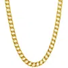 Pompeii3 Men's Curb 14k Gold (96gram) Or Platinum (180gram) 9mm Link Chain Necklace 24" In Silver