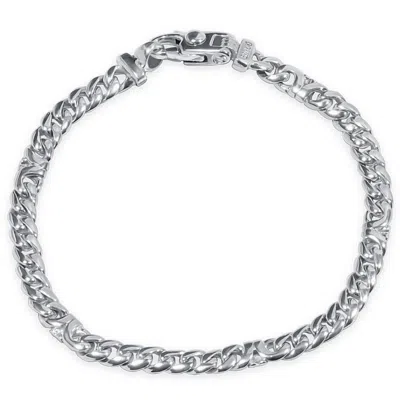 Pompeii3 Men's Curb Link 14k Gold (20gram) Or Platinum (33gram) 5.5mm Bracelet 8.5" In Multi