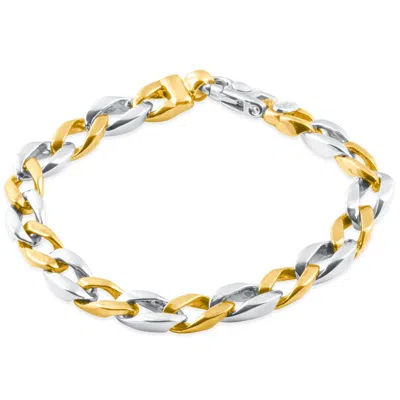 Pompeii3 Men's Curb Link 14k Gold (45gram) Or Platinum (72gram) 8mm Bracelet 8.25"