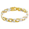 Pompeii3 Men's Curb Link 14k Gold (46gram) Or Platinum (74gram) 10mm Bracelet 8.25" In Silver