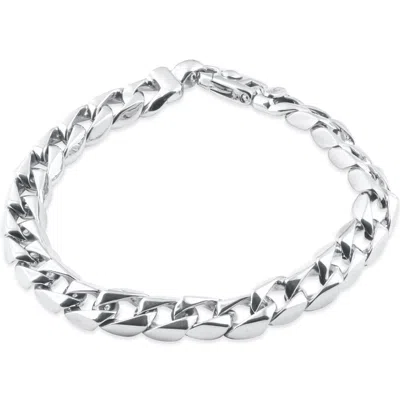 Pompeii3 Men's Curb Link 14k Gold (46gram) Or Platinum (74gram) 9.5mm Bracelet 8" In Multi