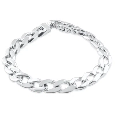 Pompeii3 Men's Curb Link 14k Gold (50gram) Or Platinum (80gram) 9.5mm Bracelet 8.5" In Multi