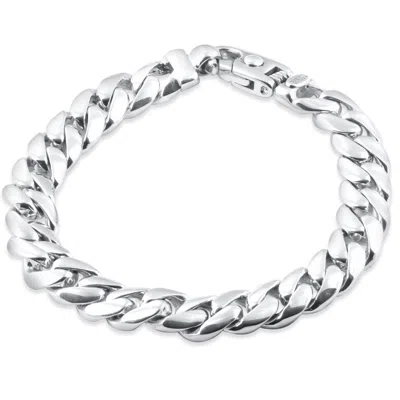 Pompeii3 Men's Curb Link 14k Gold (67gram) Or Platinum (107gram) 10.5mm Bracelet 8.75" In Multi