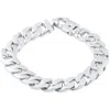 Pompeii3 Men's Curb Link 14k Gold (69gram) Or Platinum (111gram) 11.5mm Bracelet 8.5" In Silver