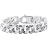 Pompeii3 Men's Designed 14k Gold (115gram) Or Platinum (186gram) 14.5mm Bracelet 8.75" In Silver