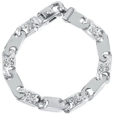 Pompeii3 Men's Designed 14k Gold (55gram) Or Platinum (88gram) Link Bracelet 8.5" In Multi