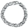 Pompeii3 Men's Designed Link 14k Gold (62gram) Or Platinum (100gram) 10.5mm Bracelet 8.25 In Silver