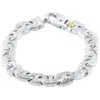 Pompeii3 Men's Designed Link 14k Gold (62gram) Or Platinum (100gram) 10.5mm Bracelet 8.25 In Multi