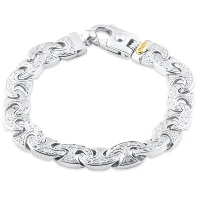 Pompeii3 Men's Designed Link 14k Gold (63gram) Or Platinum (118gram) 11mm Bracelet 8.75" In Multi