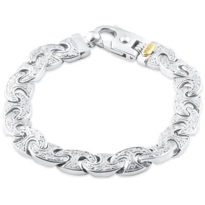 Pompeii3 Men's Designed Link 14k Gold (63gram) Or Platinum (118gram) 11mm Bracelet 8.75" In Metallic