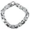 Pompeii3 Men's Designed Link 14k Gold (63gram) Or Platinum (118gram) 11mm Bracelet 8.75" In Silver