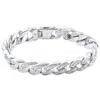 Pompeii3 Men's Designed Link 14k Gold (79gram) Or Platinum (127gram) 10.5mm Bracelet 9.25 In Multi