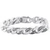 Pompeii3 Men's Designed Link 14k Gold (79gram) Or Platinum (127gram) 10.5mm Bracelet 9.25 In Silver