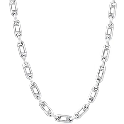 Pompeii3 Men's Designer 14k Gold (62gram) Or Platinum (116gram) 5.5mm Link Chain Necklace 22" In Purple