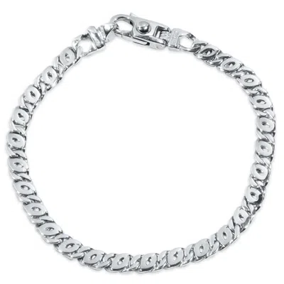 Pompeii3 Men's Designer Flat Mariner Link 14k Gold (17gram) Or Platinum (28gram) 5.5mm Bracelet 8.5" In Metallic