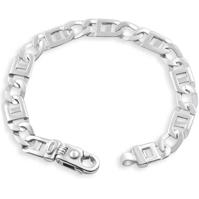 Pompeii3 Men's Designer Mariner & Curb 14k Gold (29gram) Or Platinum (54gram) 10mm Link Bracelet 8.5" In Neutral