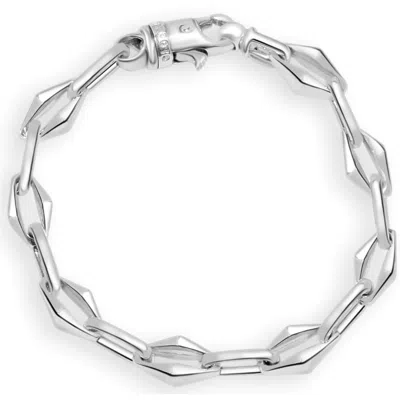 Pompeii3 Men's Designer Round Link 14k Gold (40gram) Or Platinum (65gram) 6-8.5mm Bracelet 8.25" In Metallic