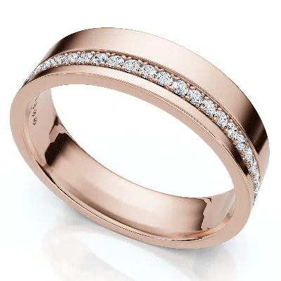 Pompeii3 Men's Diamond Wedding Ring High Polished 14k Gold Or Platinum Lab Grown