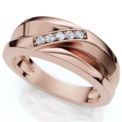 Pompeii3 Men's Diamond Wedding Ring Lab Grown 10k Gold In Multi