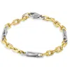 Pompeii3 Men's Figaro 14k Gold (25gram) Or Platinum (41gram) 5mm Link Bracelet 8.5" In Gold