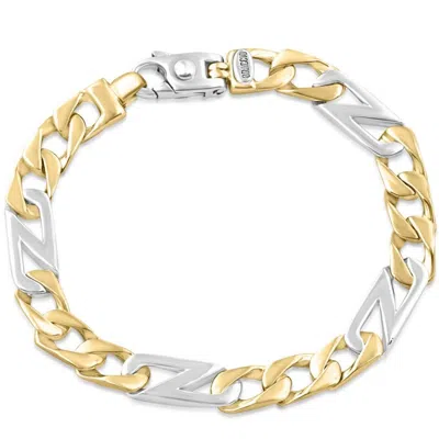 Pompeii3 Men's Figaro 14k Gold (39gram) Or Platinum (63gram) 8.5mm Link Bracelet 8.25"