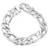 Pompeii3 Men's Figaro Link 14k Gold (135gram) Or Platinum (217gram) 15.5mm Bracelet 8.5" In Multi