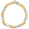 Pompeii3 Men's Figaro Link 14k Gold (35gram) Or Platinum (57gram) 7.5mm Bracelet 8" In Gold