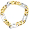 Pompeii3 Men's Figaro Link 14k Gold (49gram) Or Platinum (80gram) 10.5mm Bracelet 8.25" In Gold