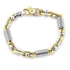 Pompeii3 Men's Figaro Link 14k Gold (54gram) Or Platinum (87gram) 7.5mm Link Bracelet 8" In Multi