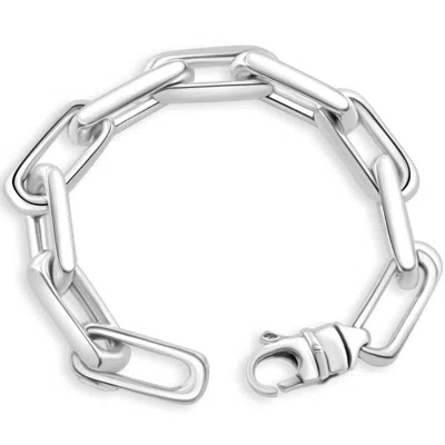 Pompeii3 Men's Fisher 14k Gold (120gram) Or Platinum (193gram) Link Bracelet 9" In Multi