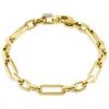 Pompeii3 Men's Fisher 14k Gold (32gram) Or Platinum (52gram) 7mm Link Bracelet 8.5" In Multi