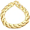 Pompeii3 Men's Flat Curb Design 14k Gold (91g) Or Platinum (171g) 12mm Link Bracelet 9.5" In Multi