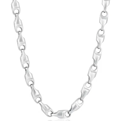 Pompeii3 Men's Heavy Link 14k Gold (163gram) Or Platinum (306gram) 8mm Link Chain Necklace 22" In Silver