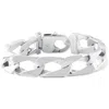 Pompeii3 Men's Link 14k Gold (103gram) Or Platinum (167gram) 14mm Bracelet 10" In Silver
