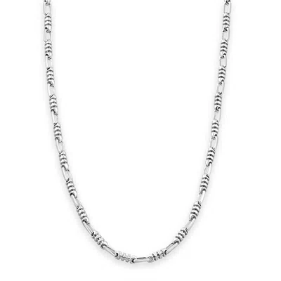 Pompeii3 Men's Link 14k Gold (12gram) Or Platinum (20gram) 3.5mm Bracelet 8.5" In Multi