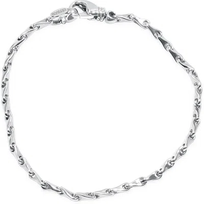 Pompeii3 Men's Link 14k Gold (14gram) Or Platinum (23gram) 3mm Bracelet 8" In Multi