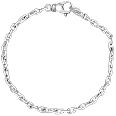 Pompeii3 Men's Link 14k Gold (16gram) Or Platinum (25gram) 4mm Bracelet 8.5" In Multi