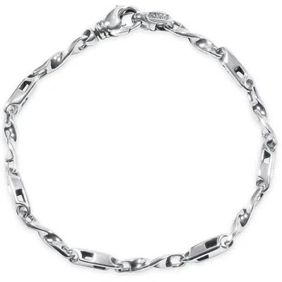 Pompeii3 Men's Link 14k Gold (17gram) Or Platinum (27gram) 4mm Bracelet 8.5" In Multi