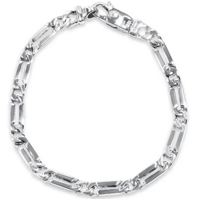 Pompeii3 Men's Link 14k Gold (18gram) Or Platinum (29gram) 5.5mm Bracelet 8" In Multi