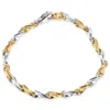Pompeii3 Men's Link 14k Gold (19gram) Or Platinum (32gram) 4.5mm Bracelet 8.5" In Multi