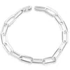 Pompeii3 Men's Link 14k Gold (19gram) Or Platinum (32gram) 6.5mm Bracelet 8.5" In Silver